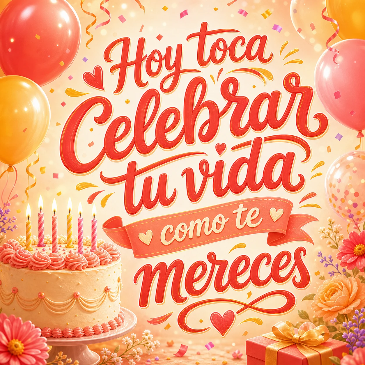 Tarjeta de cumpleaños para WhatsApp con mensaje de celebración