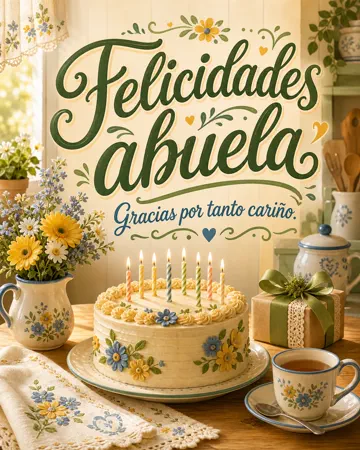 Imagen de cumpleaños  Abuela, Emotiva, General