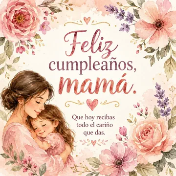 Imagen de cumpleaños  Mama, Carinosa, General