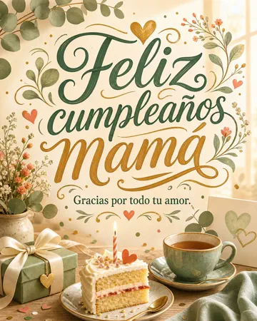 Imagen de cumpleaños  Mama, Emotiva, General